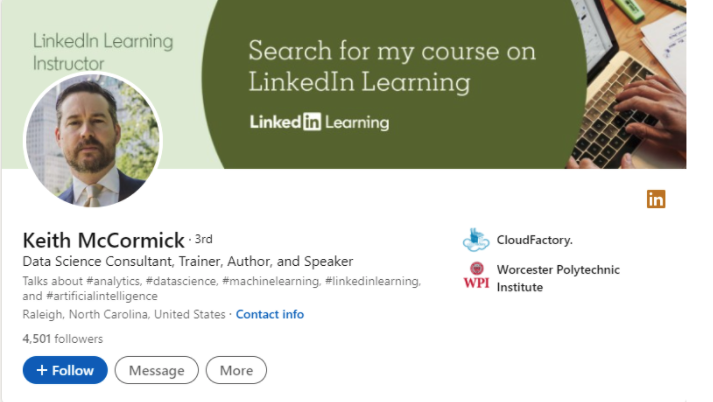 an example of a 3rd degree linkedin connection