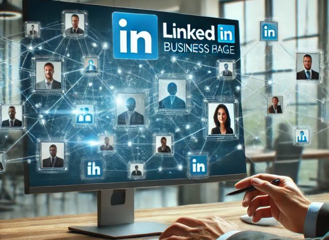 an illustration of connecting with people via linkedin