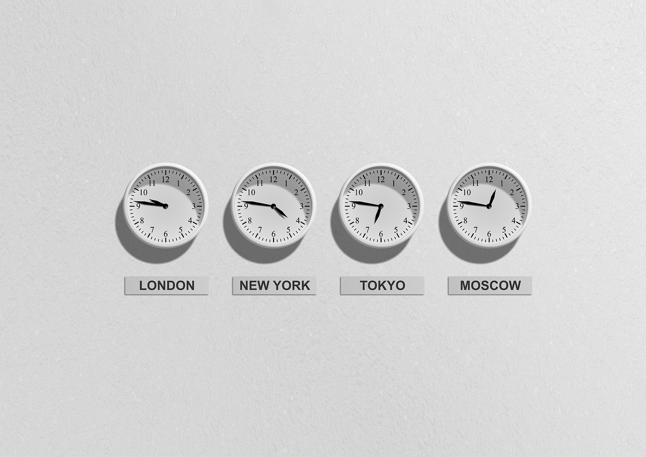 clocks showing different hours, so you can decide when to post on LinkedIn for different time zones
