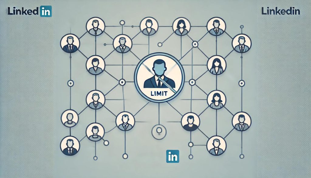 A minimalistic design showing LinkedIn connections