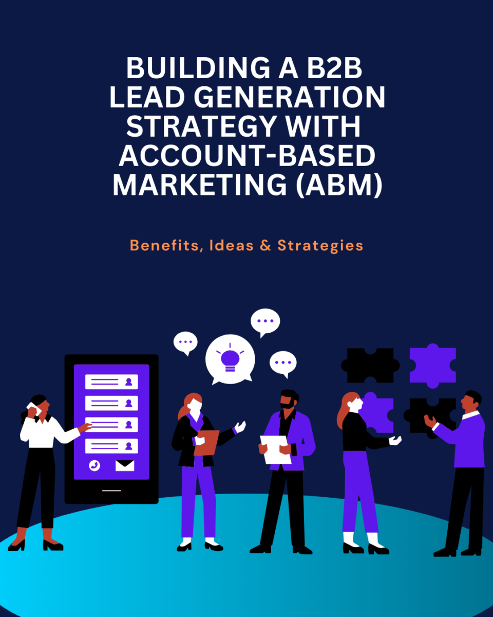 An image showcasing the title of the article "Building a B2B Lead Generation Strategy with Account-Based Marketing (ABM)