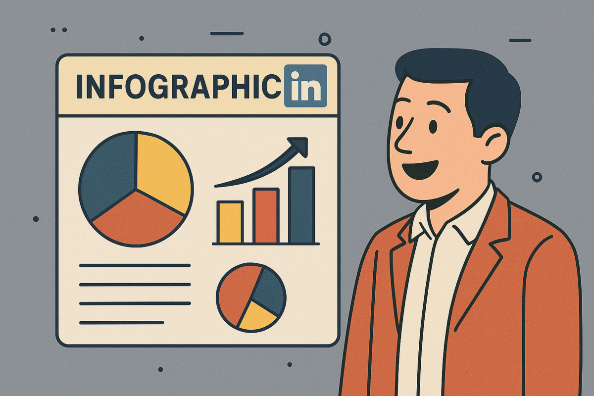LinkedIn Infographic Presentation for LinkedIn promotion results